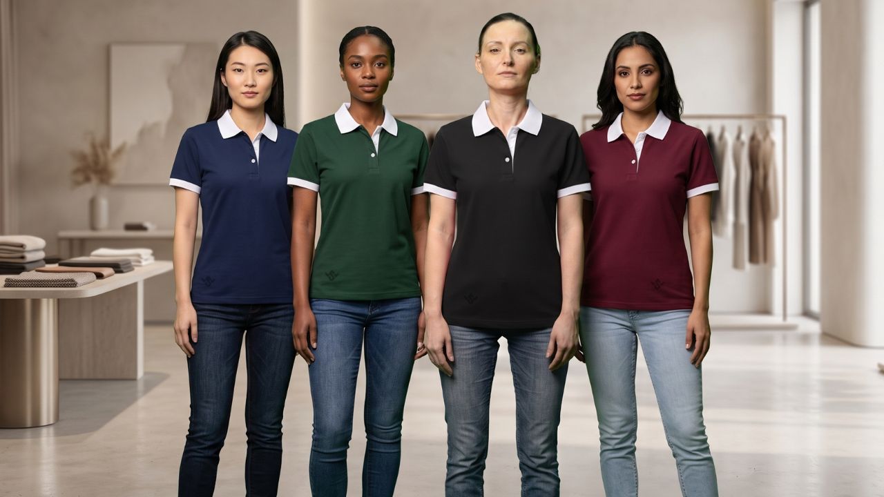 Custom Fashion Polo Shirts Women