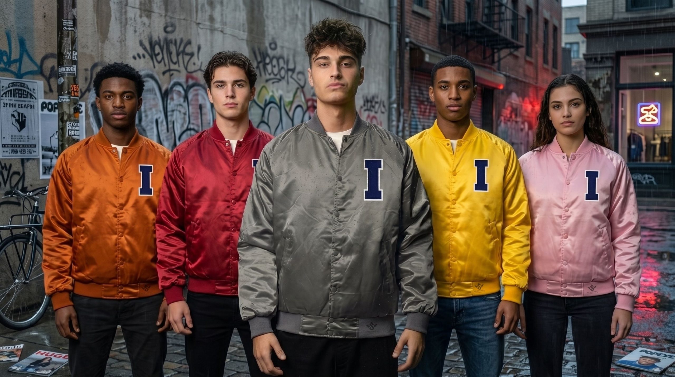 Custom Satin Jackets Wholesale
