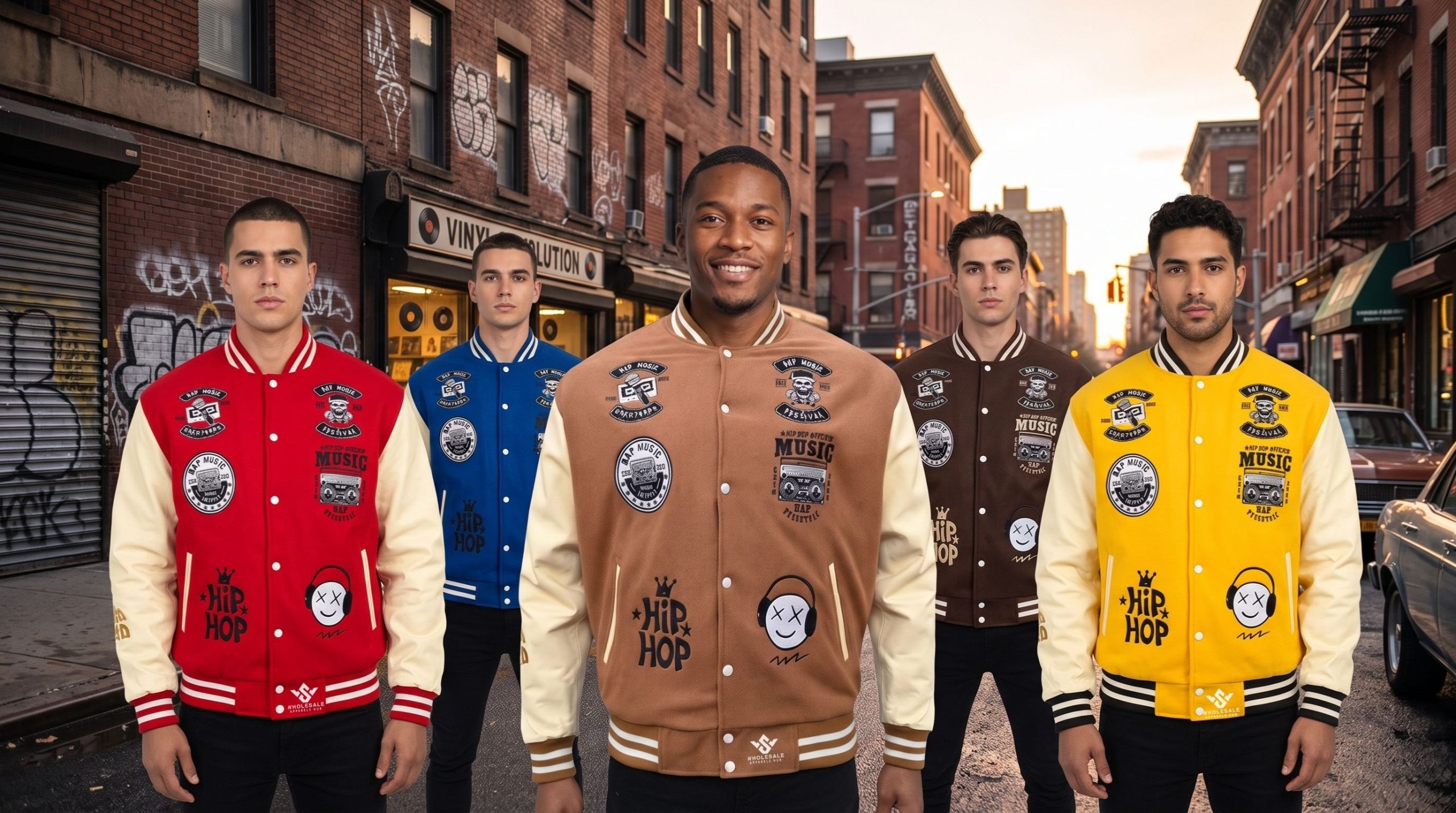 Bulk Wool Leather Letterman Jackets