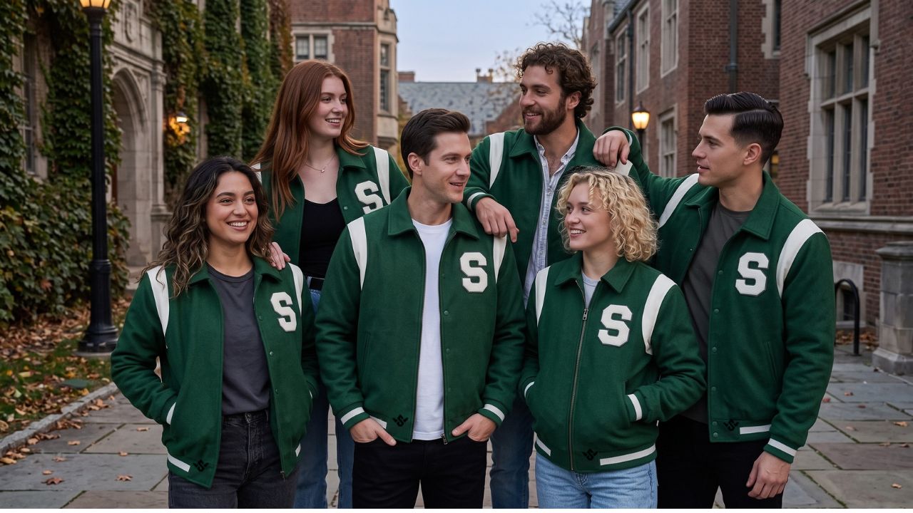 varsity jackets sustainable fashion collections