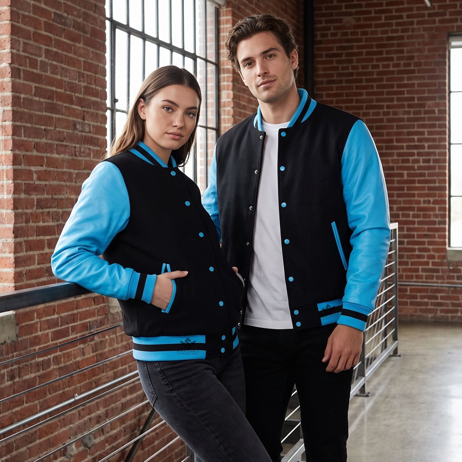 Wool and Leather Sleeve Varsity Jackets