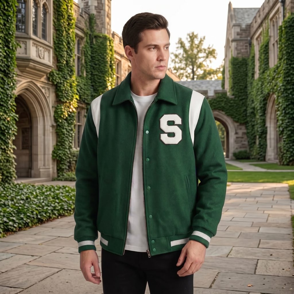 varsity jackets sustainable fashion collections