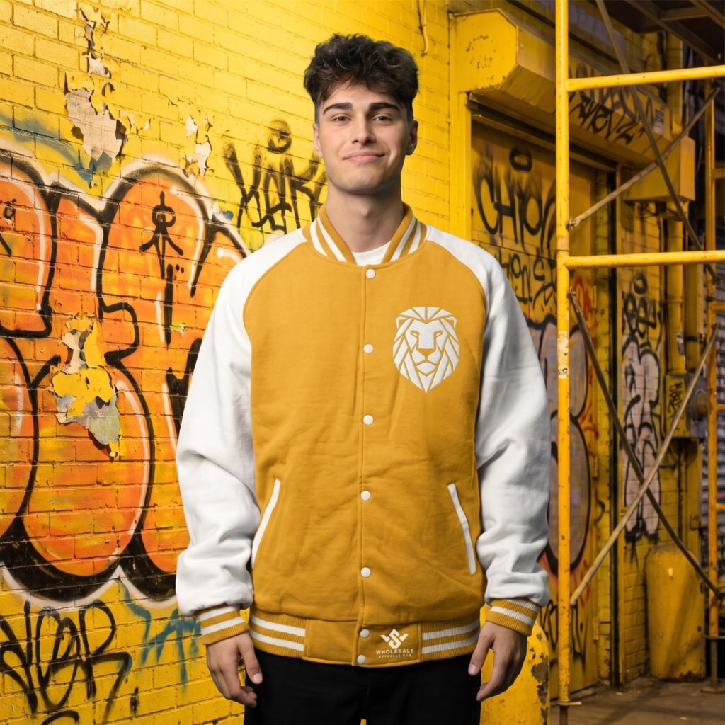 Wholesale Letterman Fleece Jacket